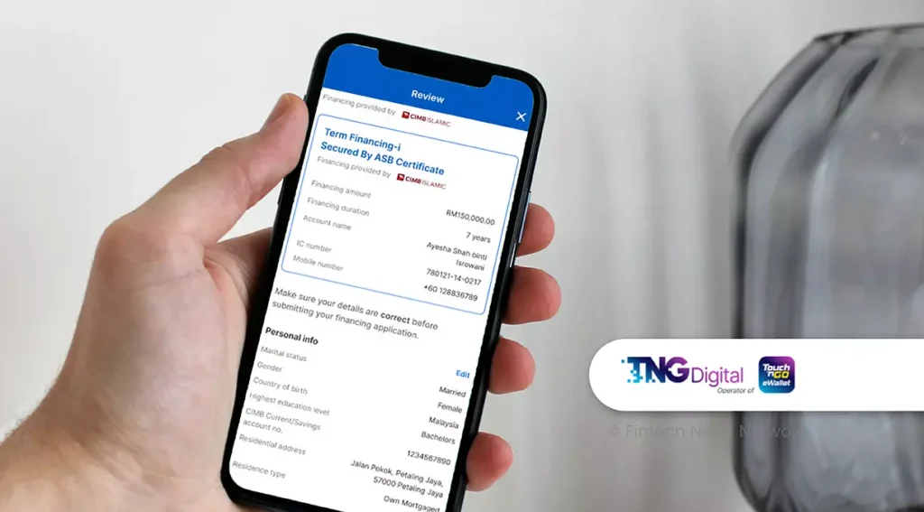 TNG eWallet ASB financing